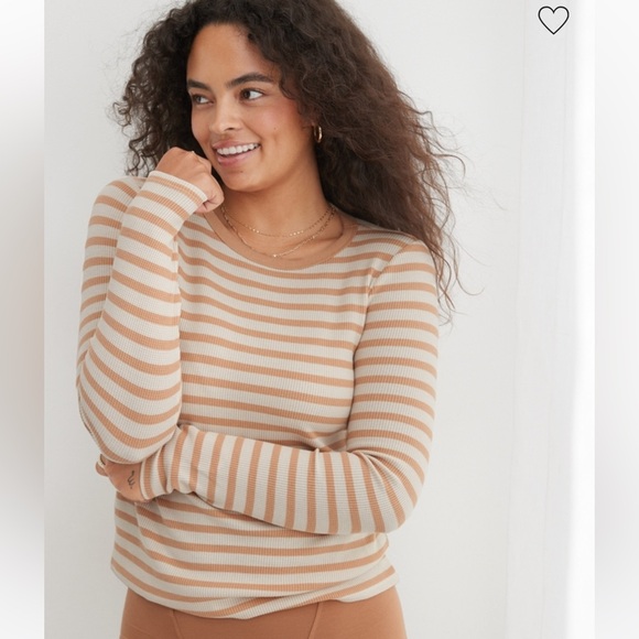 Women’s Aerie Long Sleeve Waffle TShirt - Size S - Picture 3 of 7